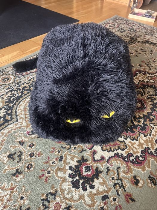 Capa almofada grande em pelo do gato ikea