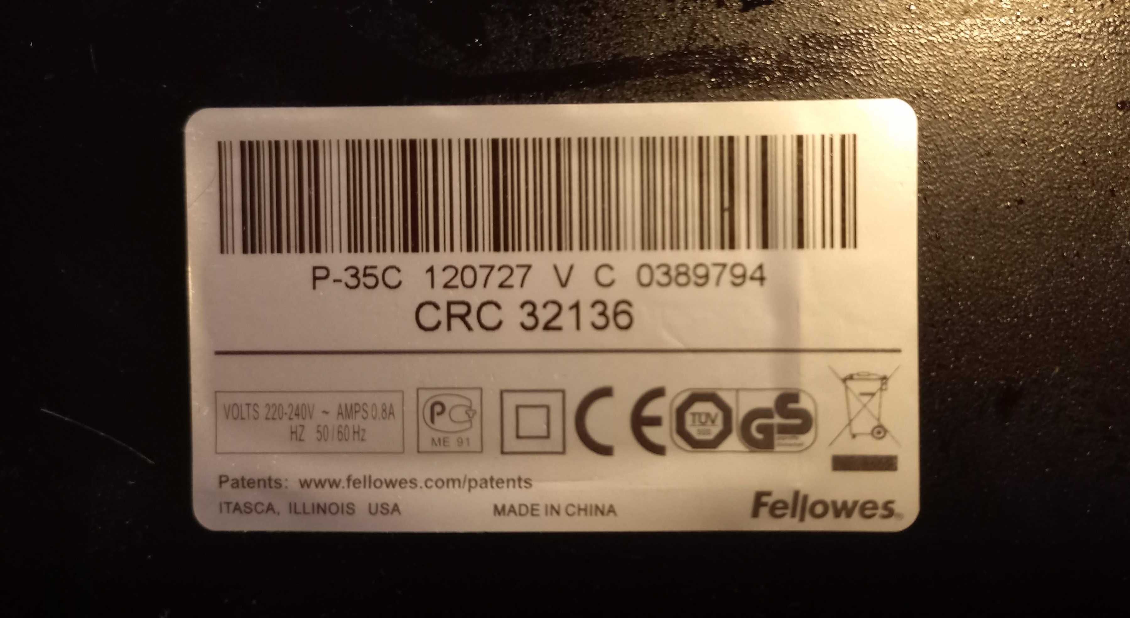 Niszczarka dokumentów Fellowes P-35C