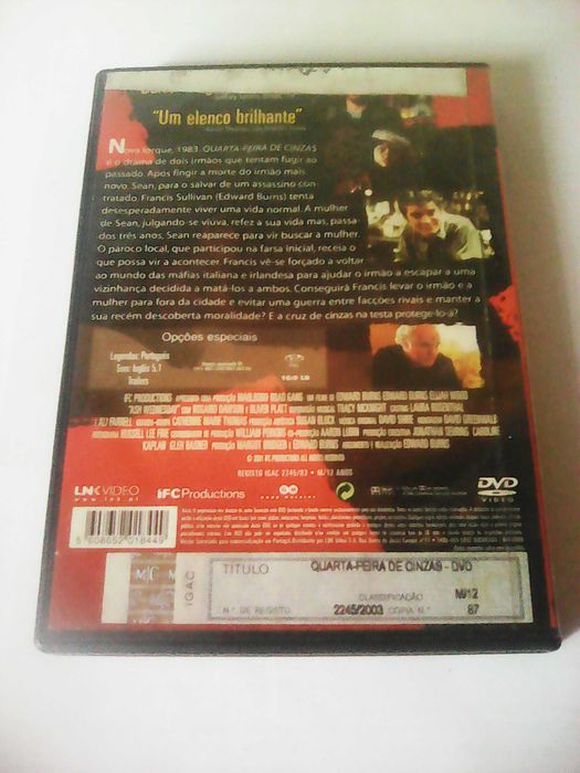 Quarta-feira de cinzas DvD