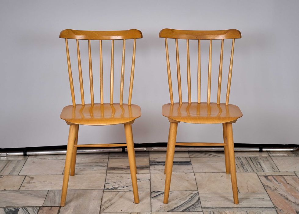 Para krzeseł TON Czechosłowacja lata 60.
