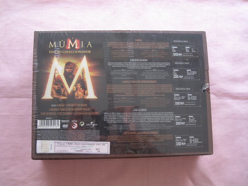 Caixa a MÚMIA - edição limitada de coleccionador DVD