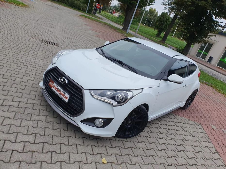 Hyundai Veloster 1.6T Premium 1wł ks.serwis LED navi skóra 2xalu Śliczny!!!