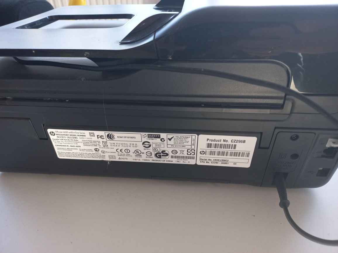 Drukarką Hp office jet 4622 plus tusze