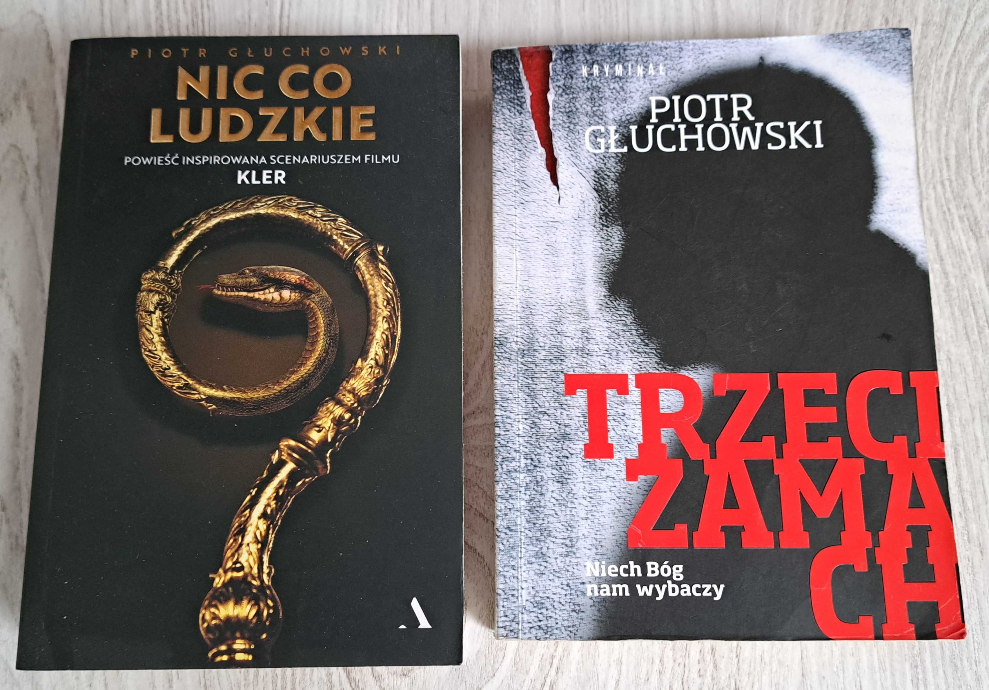 2x Piotr Głuchowski Nic co ludzkie   KLER    bdb + Trzeci zamach