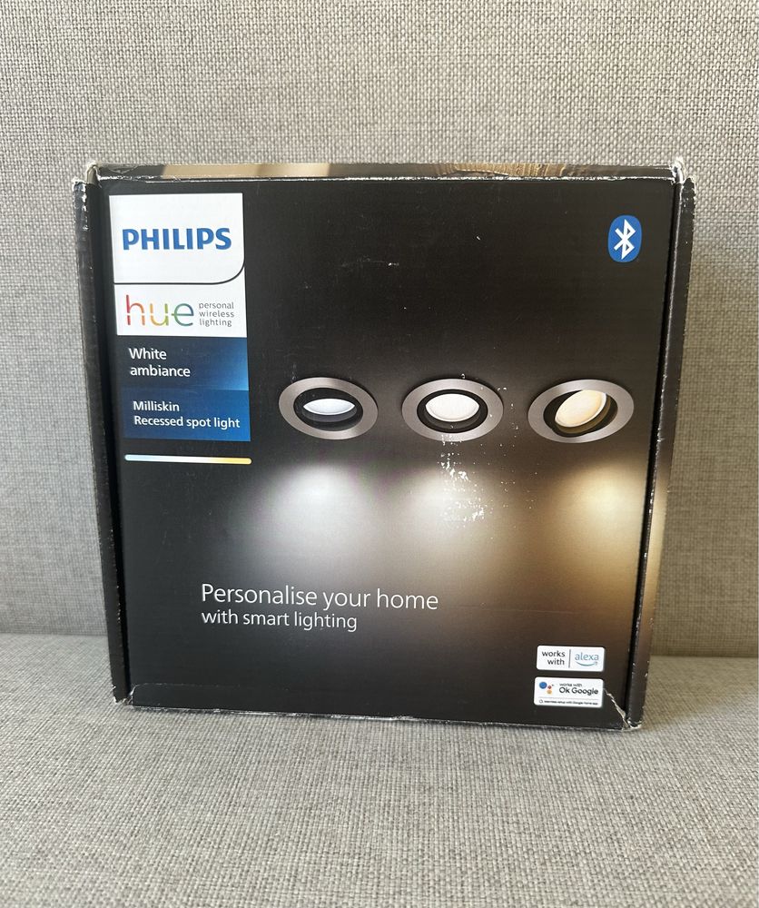 Philips hue Milliskin White Ambiance - reflekory, spoty, oczka gu10
