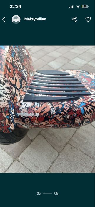 Skymaster Wheels 11 EVO Smart Grafitii Hoverboard Deskorolka