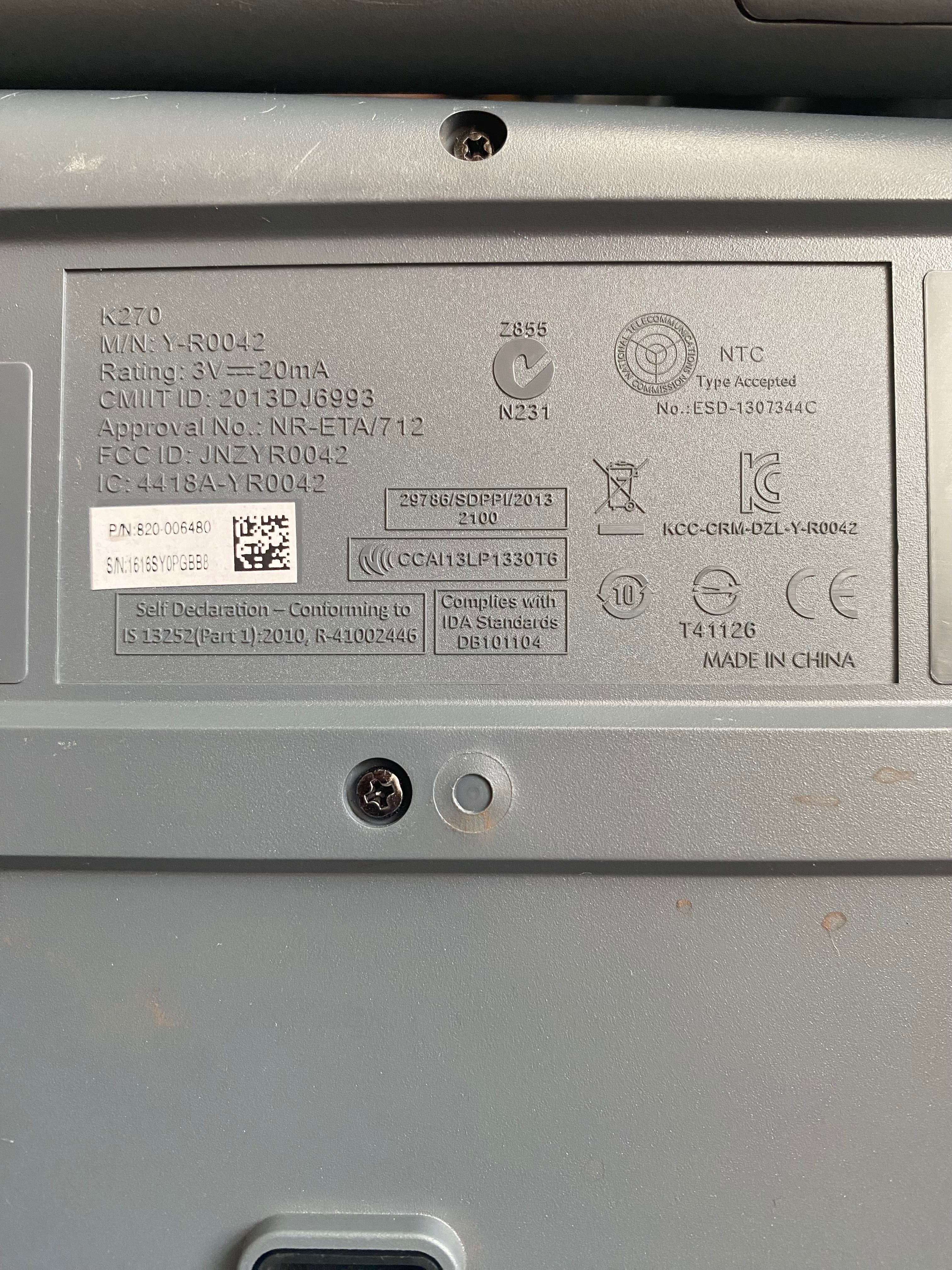 клавіатура Logitech K270