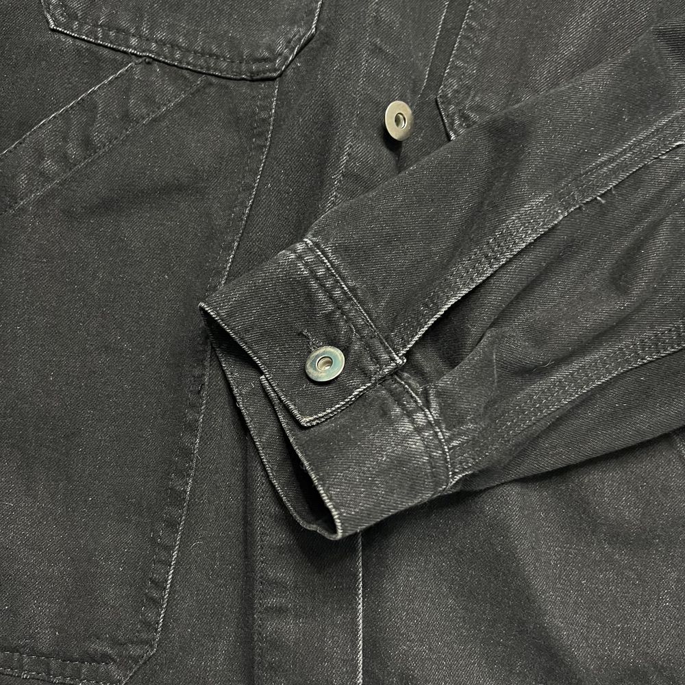 Джинсовий піджак жіночий чорний. Oversize