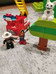 LEGO duplo klocki straż pożarna kot światło i dźwięk