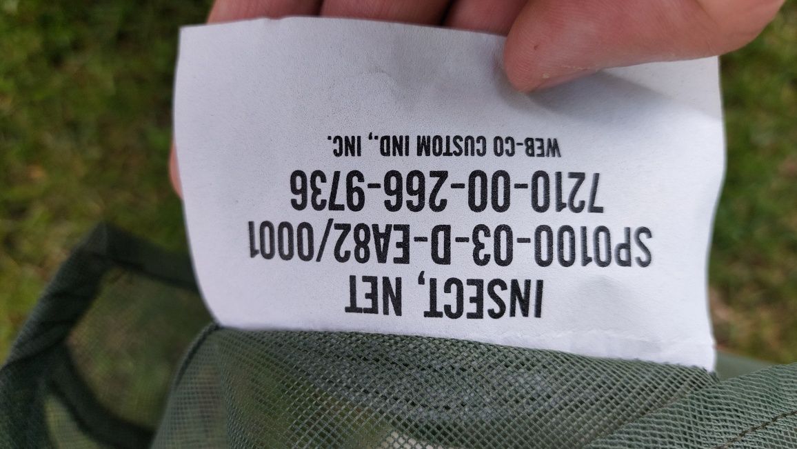 Moskitiera Insect Net US Army kontrakt NOWA kolor OLIVE