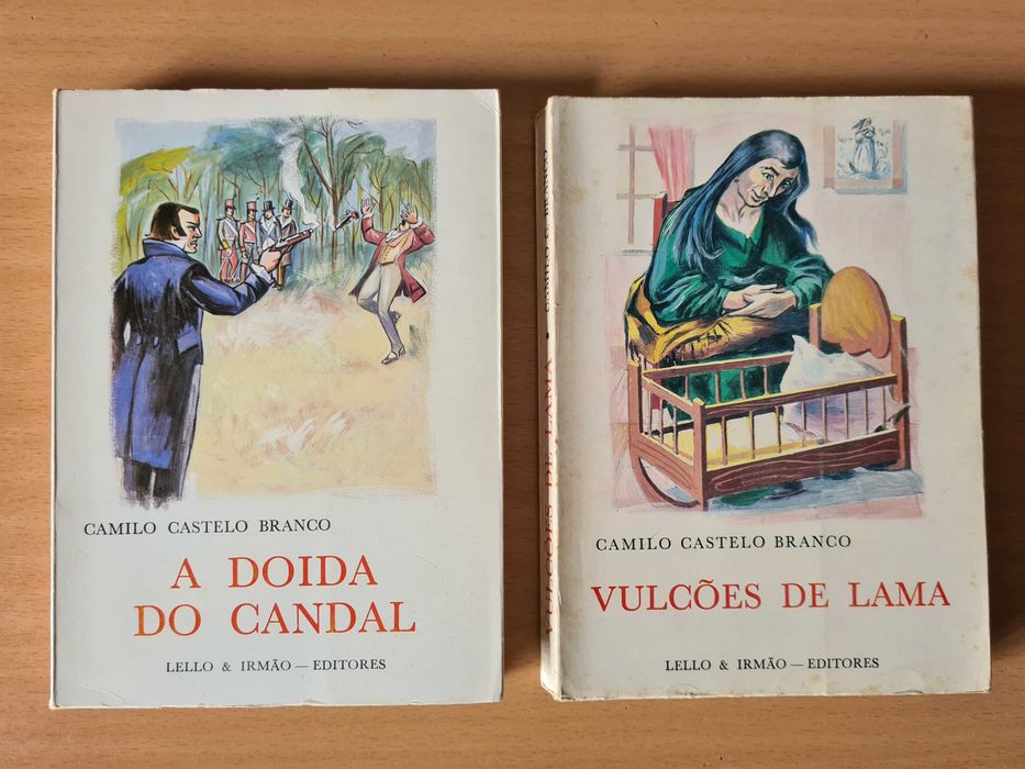 2 livros de Camilo Castelo Branco: A Doida do Candal e Vulcões de Lama