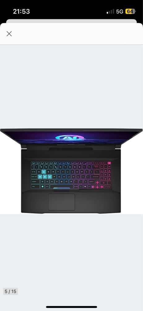 Laptop Gamingowy MSI Katana A17