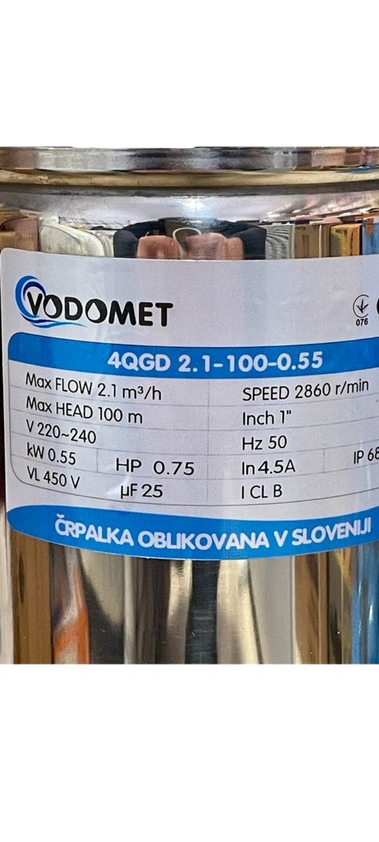 Vodomet 3QGD 2.1-85-0.55.  4QGD 2.1-100-0.55