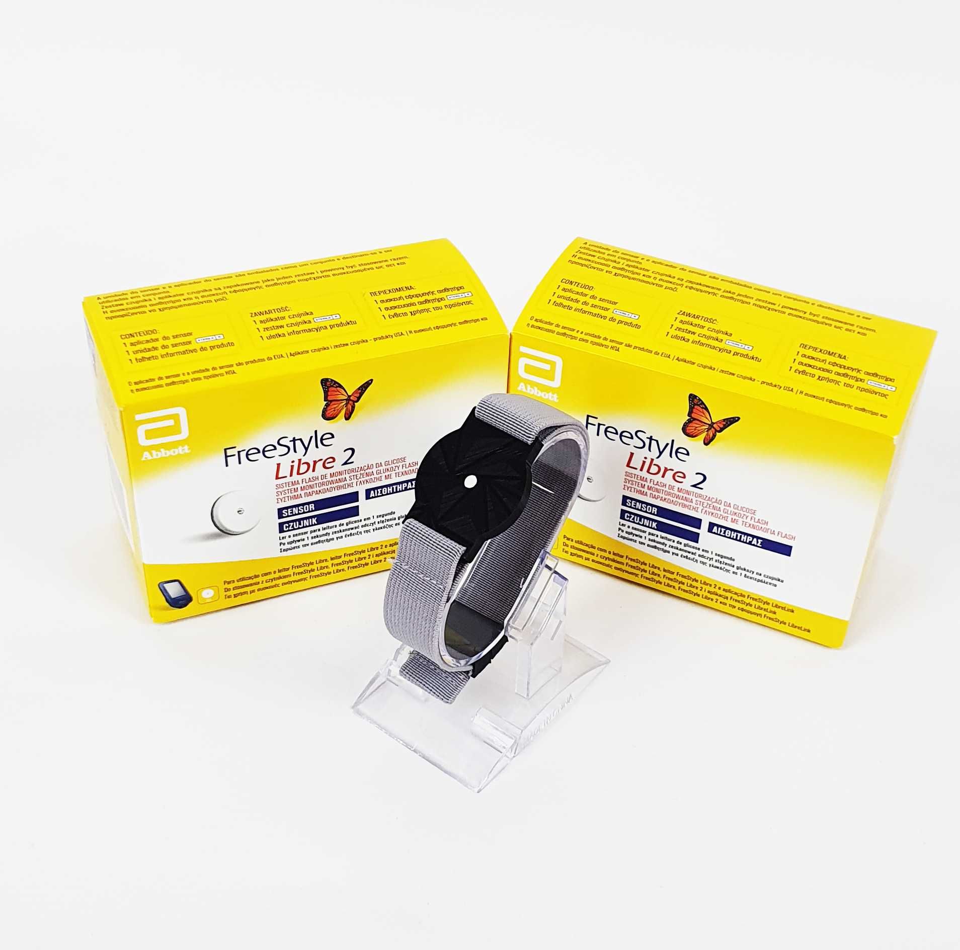 Opaska ochronna na sensor FreeStyle Libre 2 SZARA