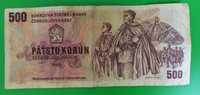 Unikatowy banknot o nominale 500 koron czechosłowackich z 1973 roku