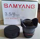 Obiektyw SAMYANG f:3,5 8mm, FISH-EYE CSII - NIKON