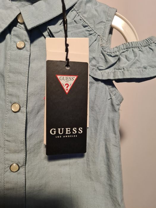 Bluzka Guess dziewczynka odkryte ramiączka jeans