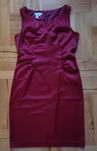Elegancka sukienka bordowa wesele chrzciny London Times
