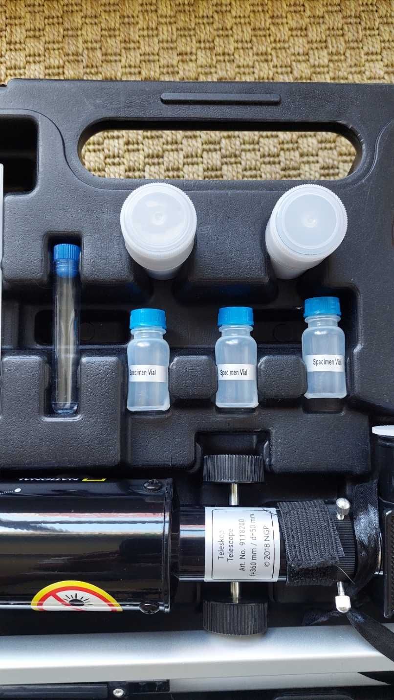 Conjunto telescópio e microscópio National Geographic - Bresser