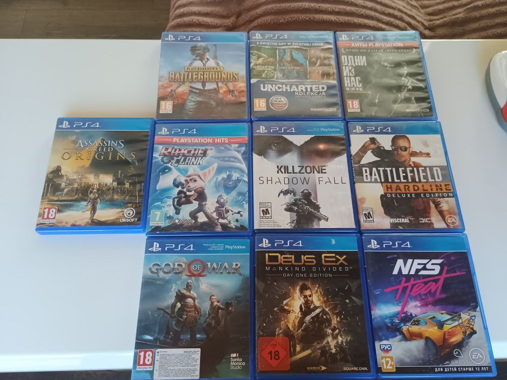Диски , Игры на PS4
