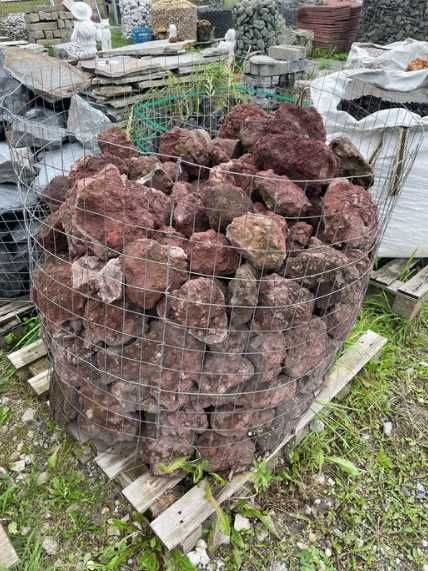 LAWA WULKANICZNA Czarna Brązowa Kamień Akwarium Skała Kamień Naturalny