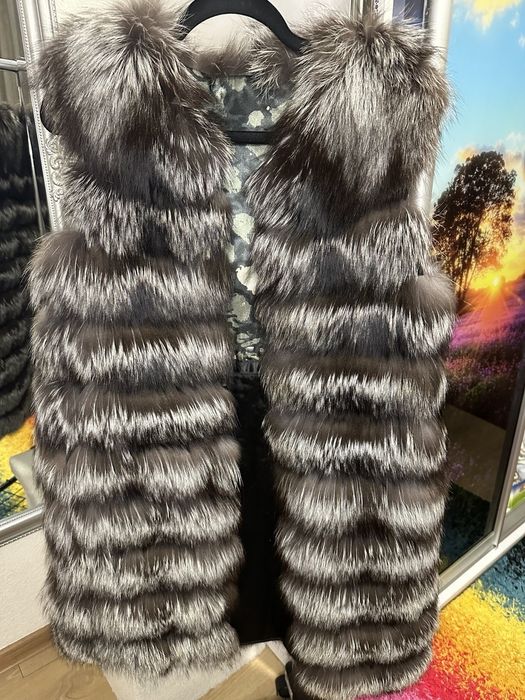 Жилетка чорнобурка