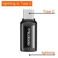 Переходник OTG. Lightning мама - Type- C папа