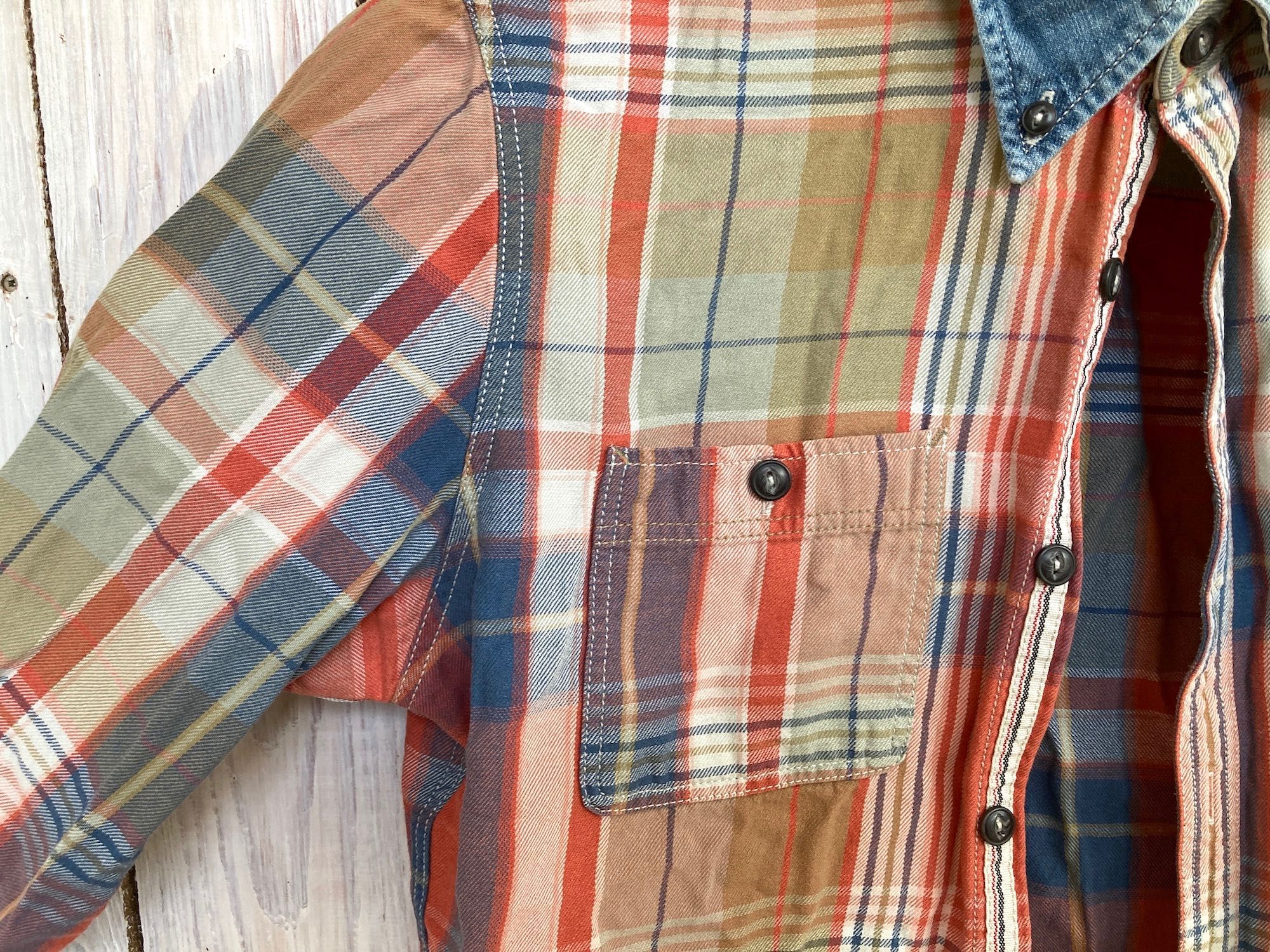 Męska koszula, NEXT, rozmiar M, Laundered Shirts, vintage, krata bawe