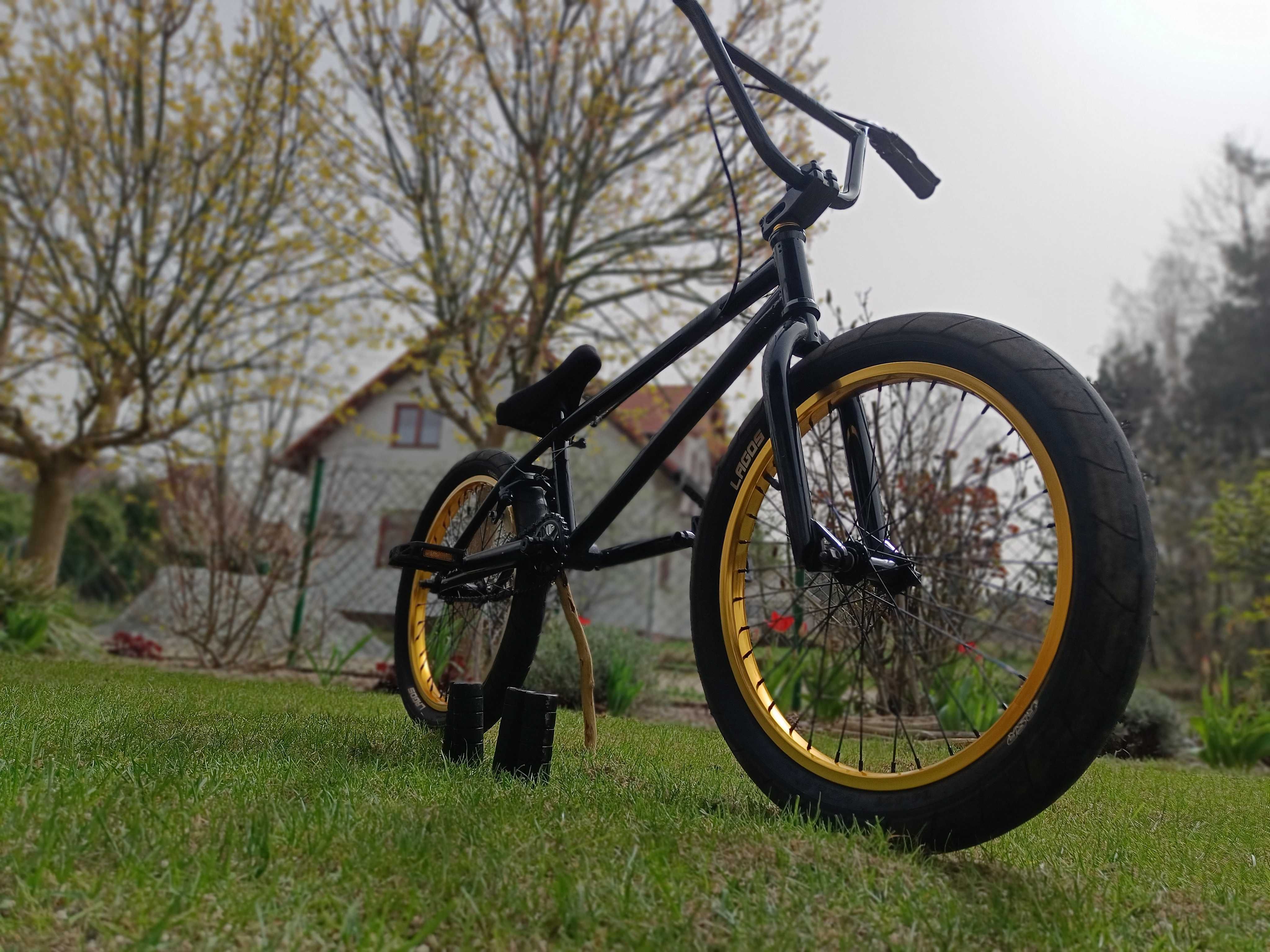 Rower BMX Mafiabikes Kush2+ 20"  Black Gold + 4 Pegi