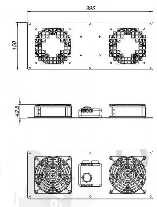 Kit ventilação Olirack c/termoestato