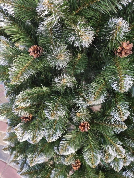 Штучна ялинка Елітна з шишкою ялинка штучна з шишками ялинка якісна