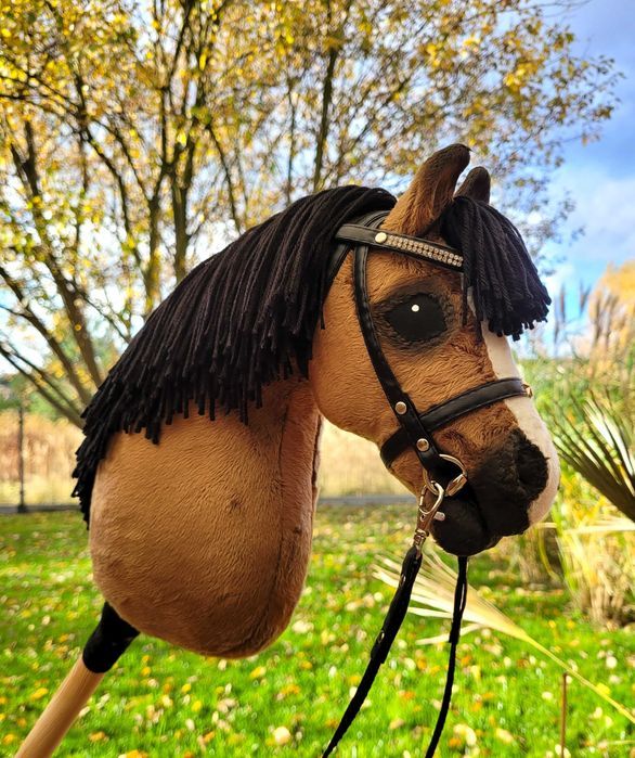 Konik Hobby Horse A4 ręcznie szyty z minky, zestaw z ogłowiem #2