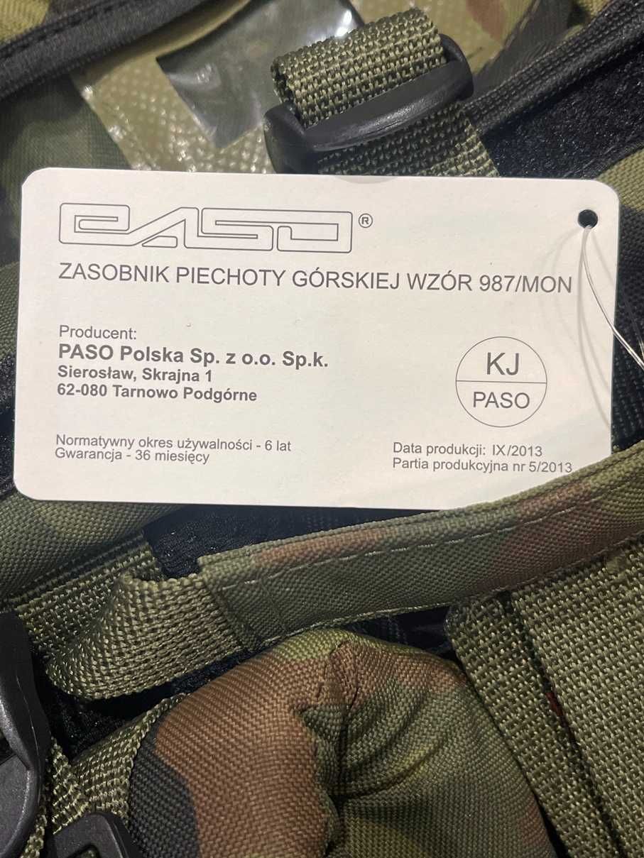 Oryginalny plecak / Zasobnik Wojska Polskiego. wzór 987/MON /  Nowy