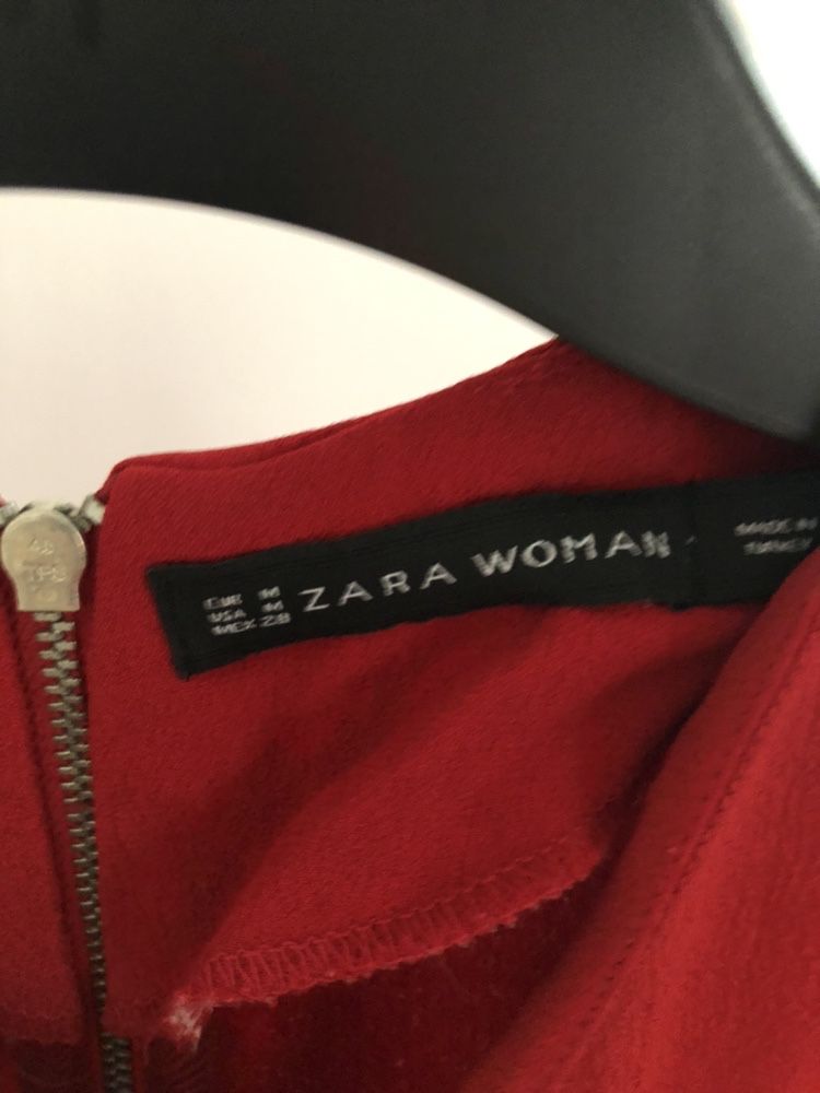 Zara czerwona krótka sukienka M