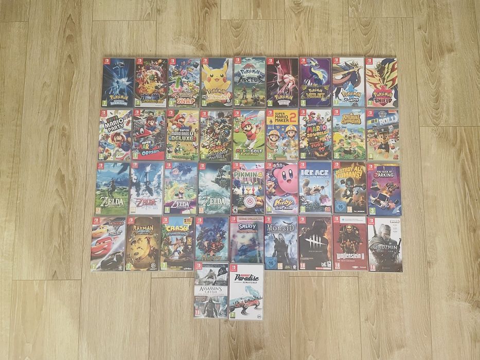 OPIS Gry Nintendo Switch Mario Zelda Pokemon Animal Crossing Kirby