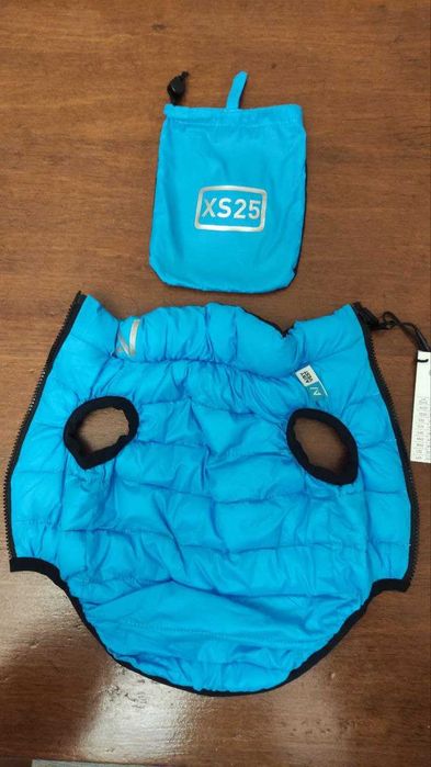 Двостороння куртка AiryVest XS25 для собак, синьо-чорна (оригінал)