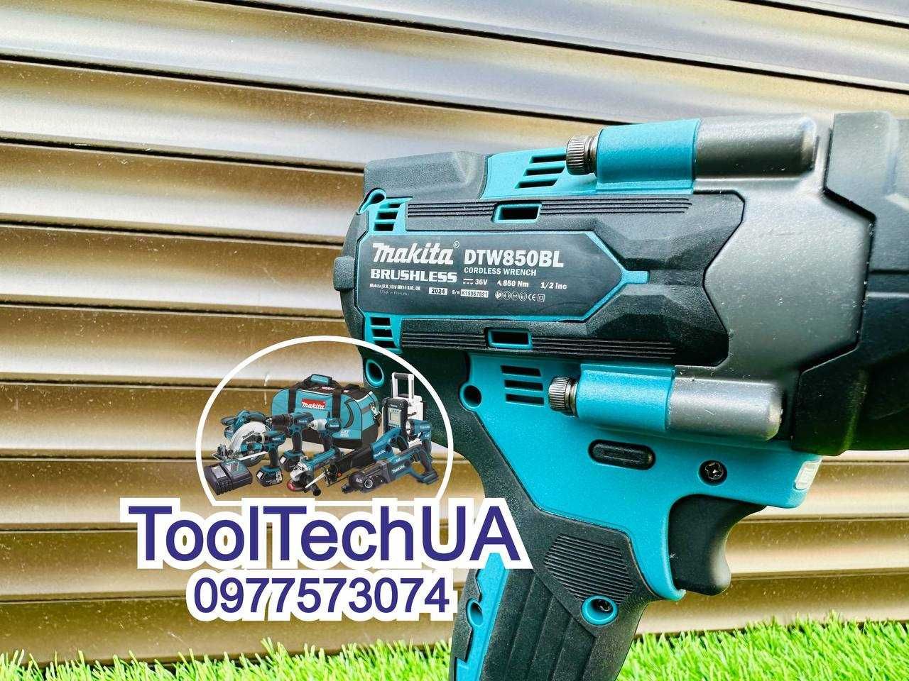 Набор на акумуляторі 2/1 Makita Гайковерт DTW850BL + Балгарка DGA504BL