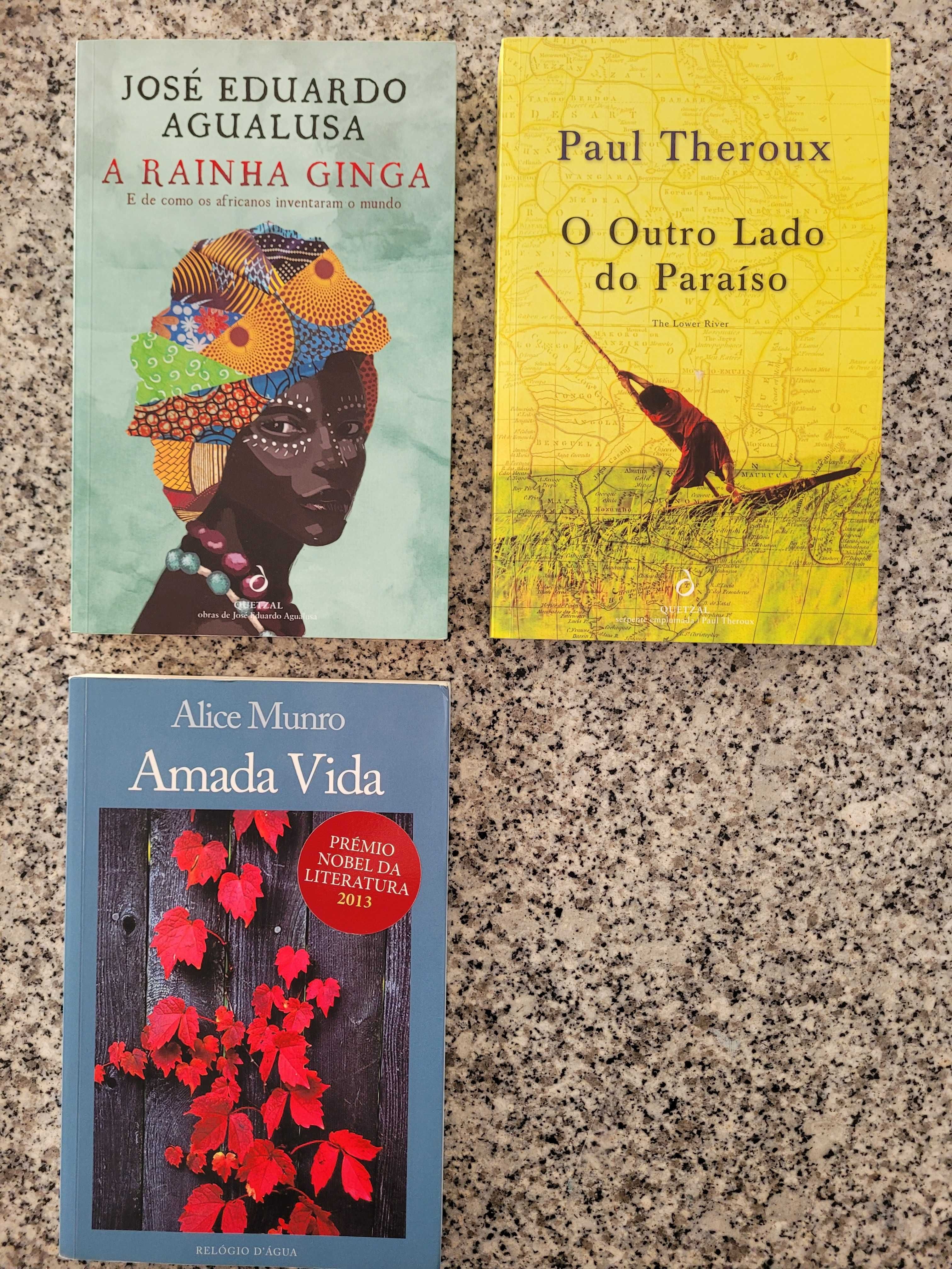 3 livros novos: A Rainha Ginga; Amada Vida; O outro lado do paraíso