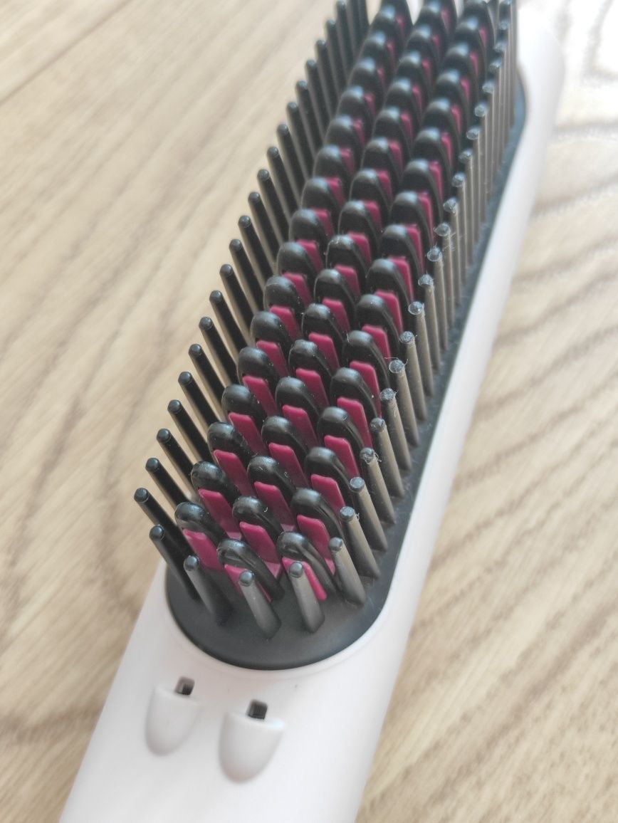 Hair straightener comb grzebień prostujący z lokówką szczotka prostują