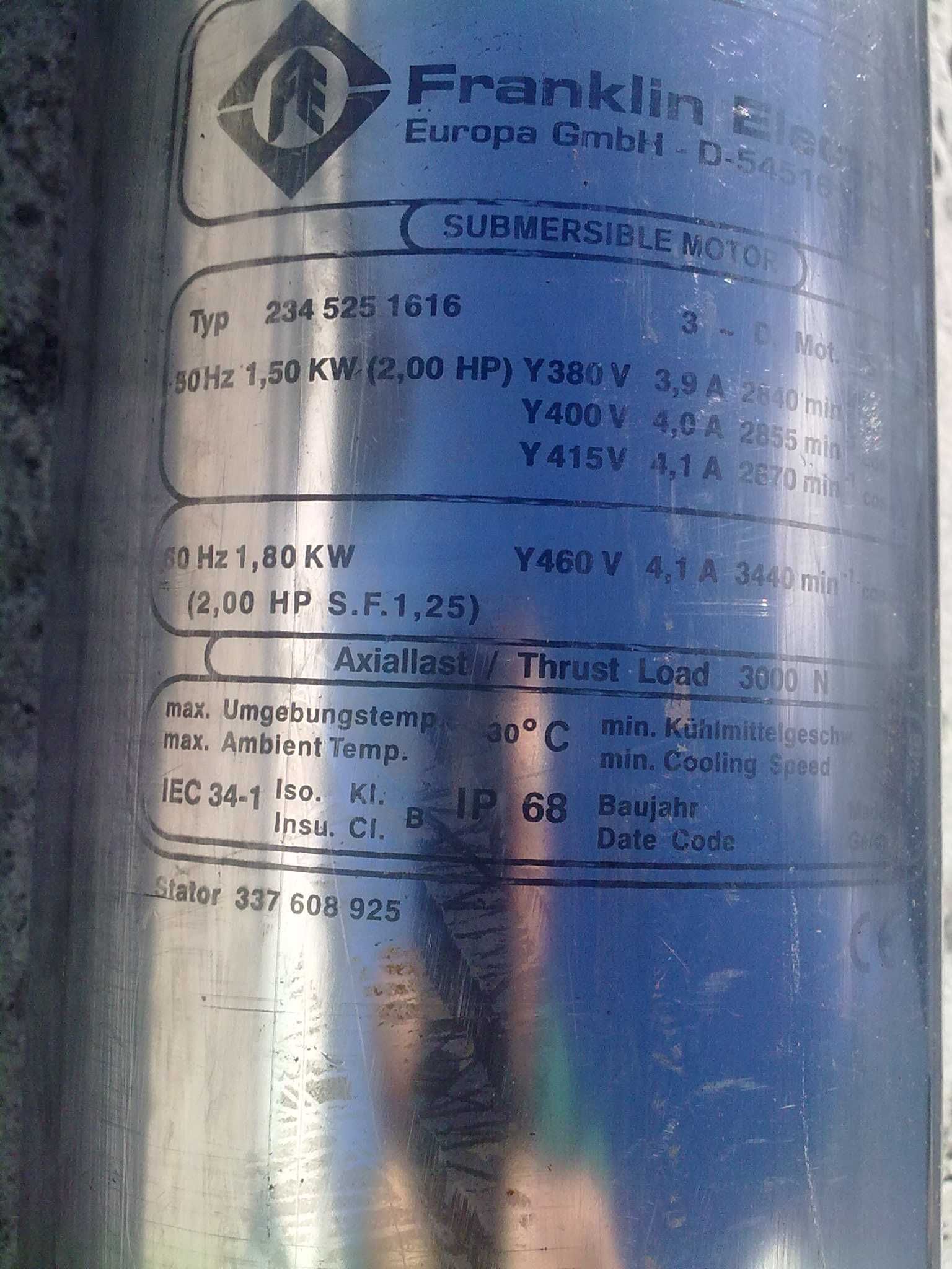Eletrobomba trifasica com quadro eletrico de nivel