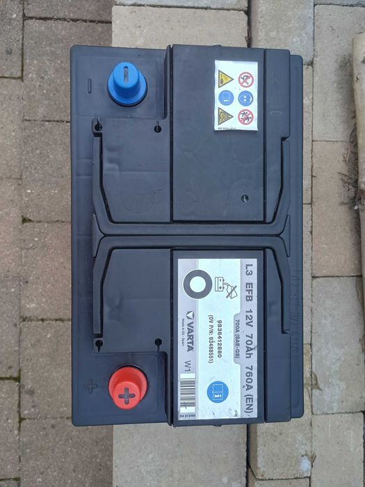 Akumulator VARTA 70Ah 760A (EN) - 12V EFB START-STOP Gwarancja