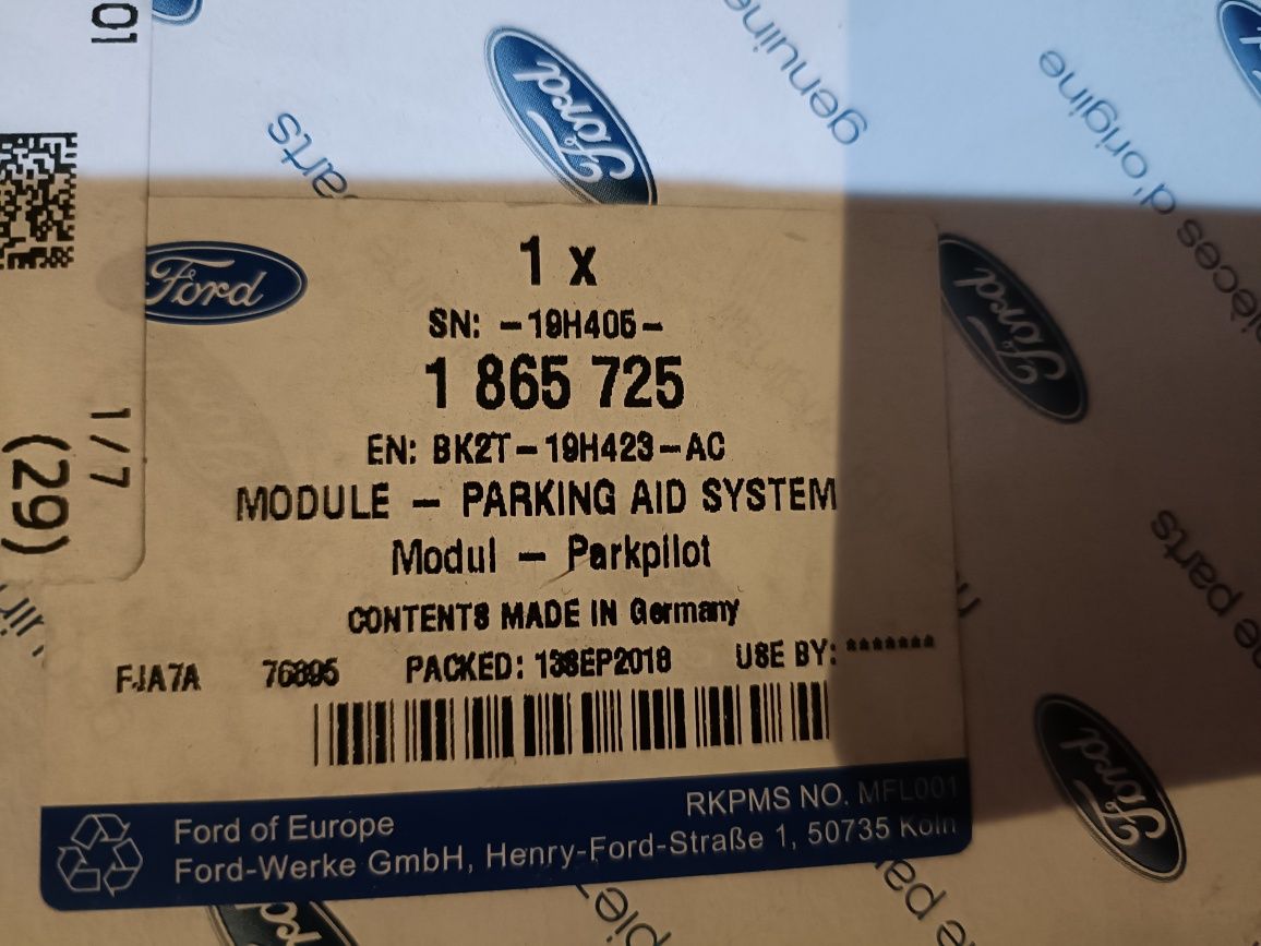 FORD  Moduł PDC BK2T-19H423-AC nowy