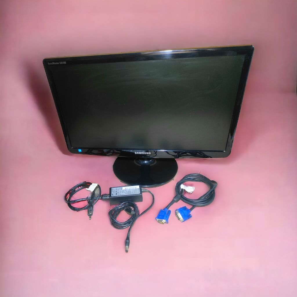 Монитор 21.5 Samsung FHD Black VGA кабель компьютер