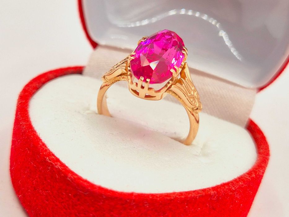 Stary Rosyjski Złoty Pierścionek pr.583 (14K) ZSRR JAK NOWY