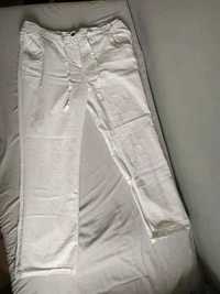 Spodnie, Białe spodnie, luźne spodnie, damskie spodnie