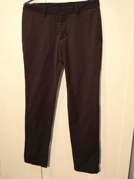 ZARA eleganckie spodnie brąz garniturowe 38/M