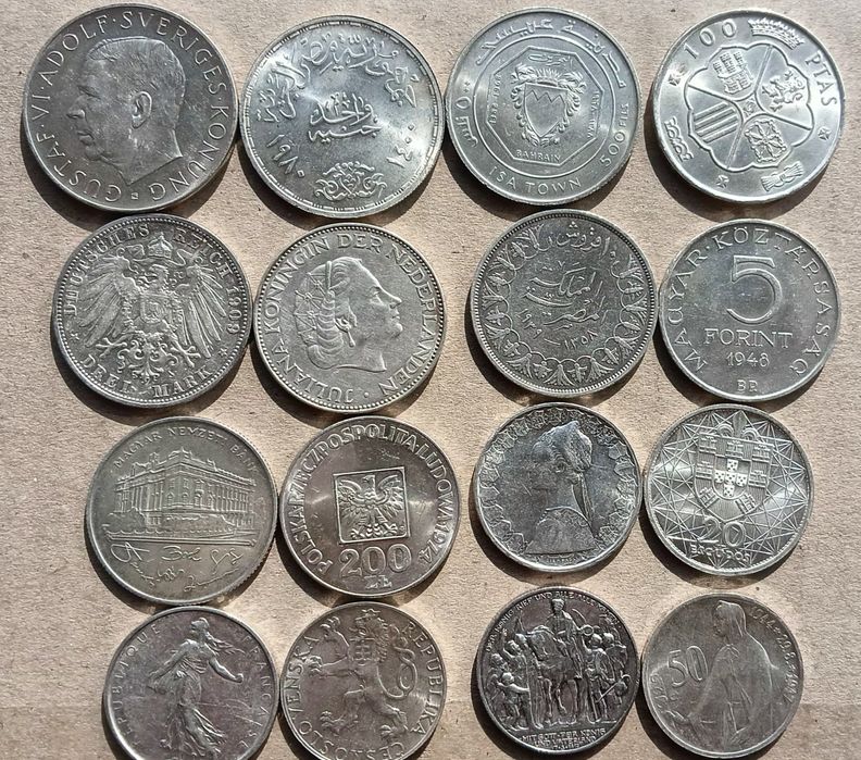 Продам монети срібні різноманітних країн