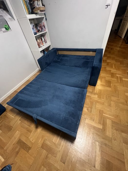 Sofa Rozkładana Kanapa z Funkcją Spania AIKIDO Tkanina Sztruksowa