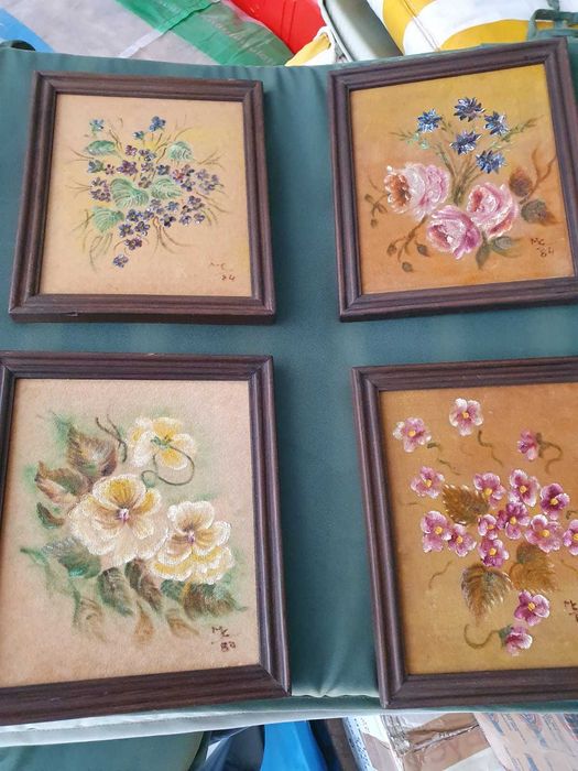 Quadros pintados à mão