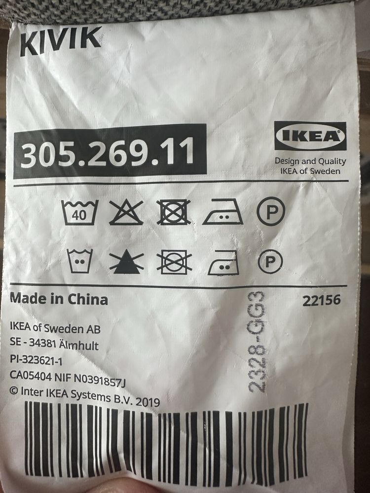 Kivik 3 lugares  comprado a 6meses